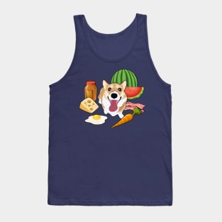 Corgi's Favorite Snacks Tank Top